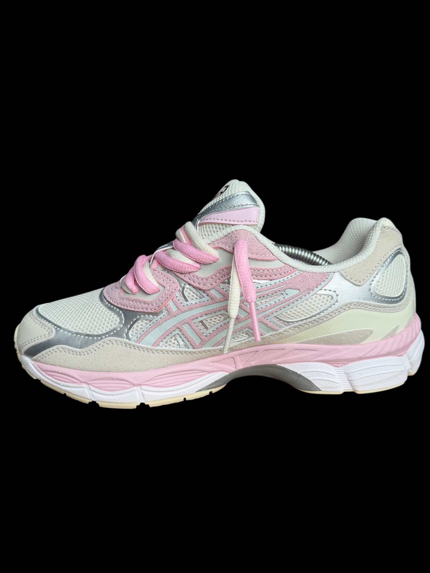 DOUBLE LACED Asics gel nyc barely rose