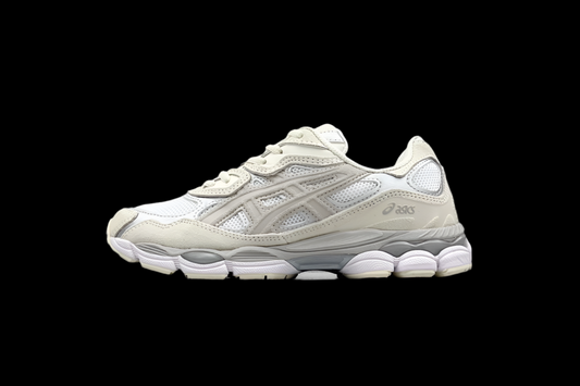 Double laced GEL NYC white oyster grey
