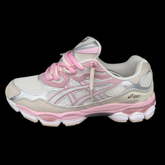 DOUBLE LACED Asics gel nyc barely rose