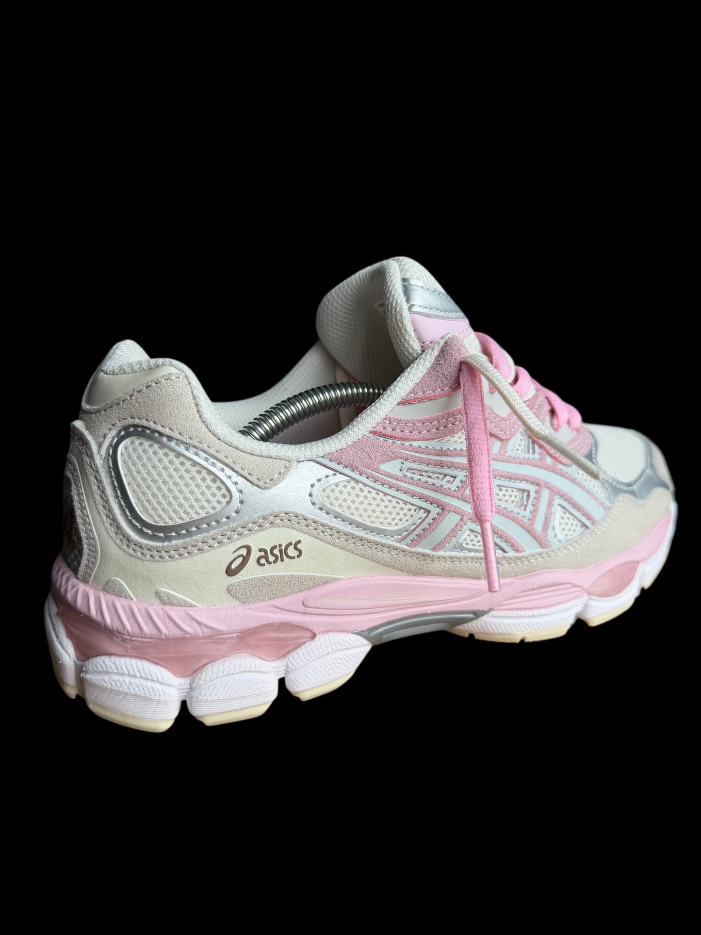 DOUBLE LACED Asics gel nyc barely rose