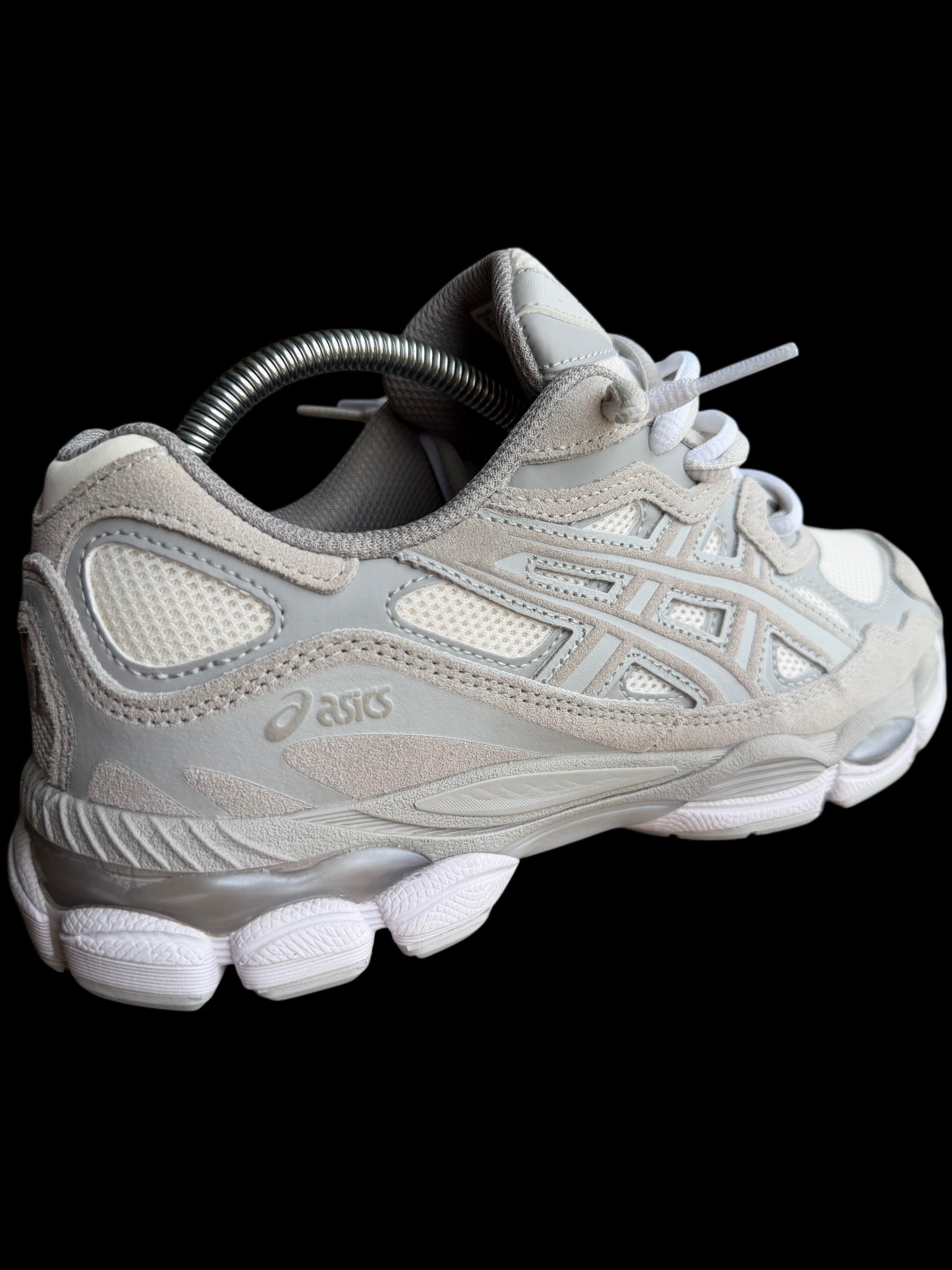 DOUBLE LACED Asics GEL NYC cream cloud grey