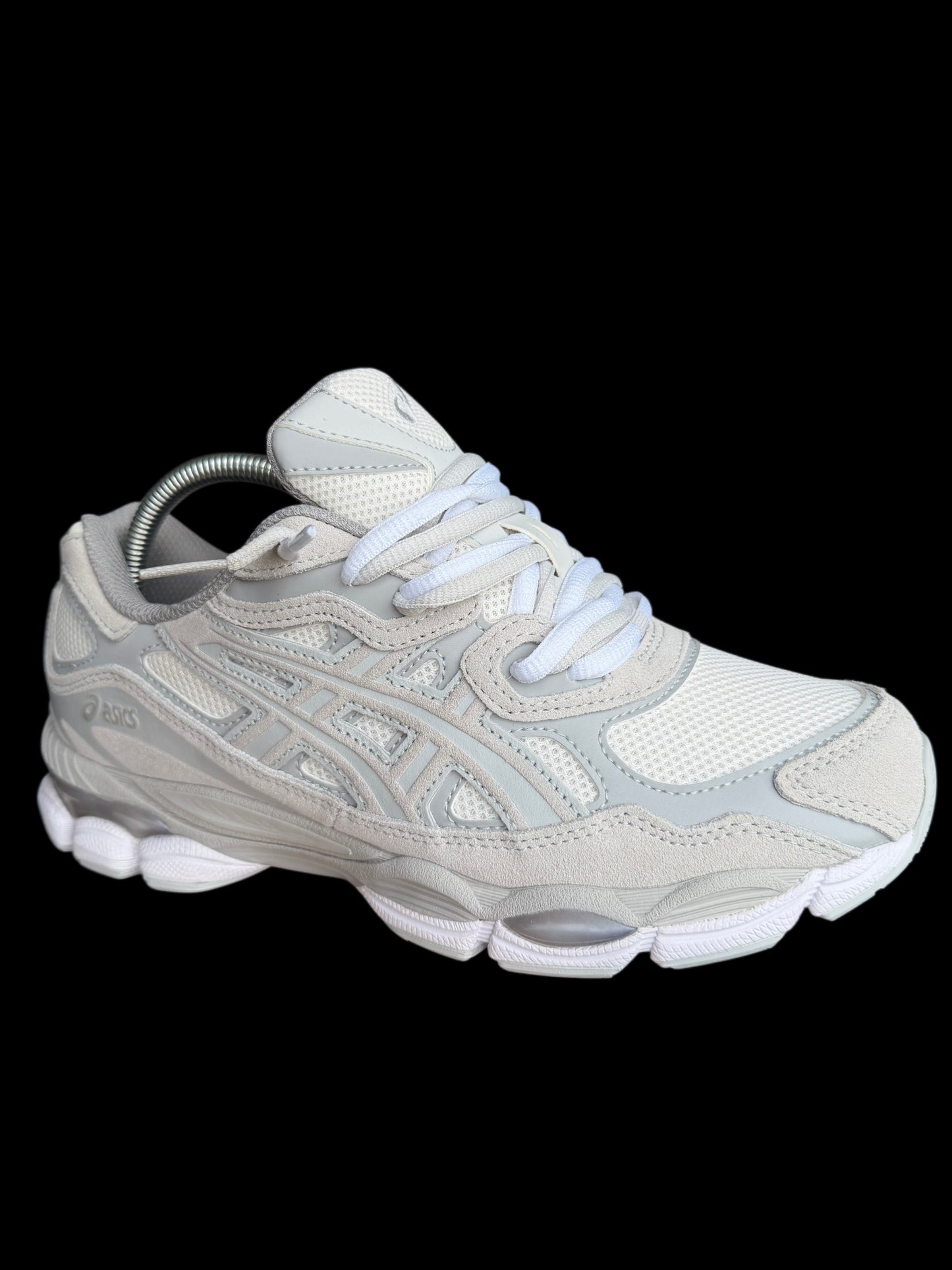 DOUBLE LACED Asics GEL NYC cream cloud grey