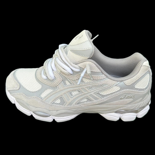 DOUBLE LACED Asics GEL NYC cream cloud grey