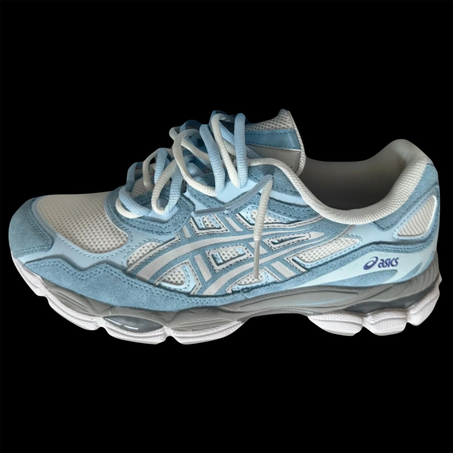 DOUBLE LACED Asics GEL NYC arctic sky