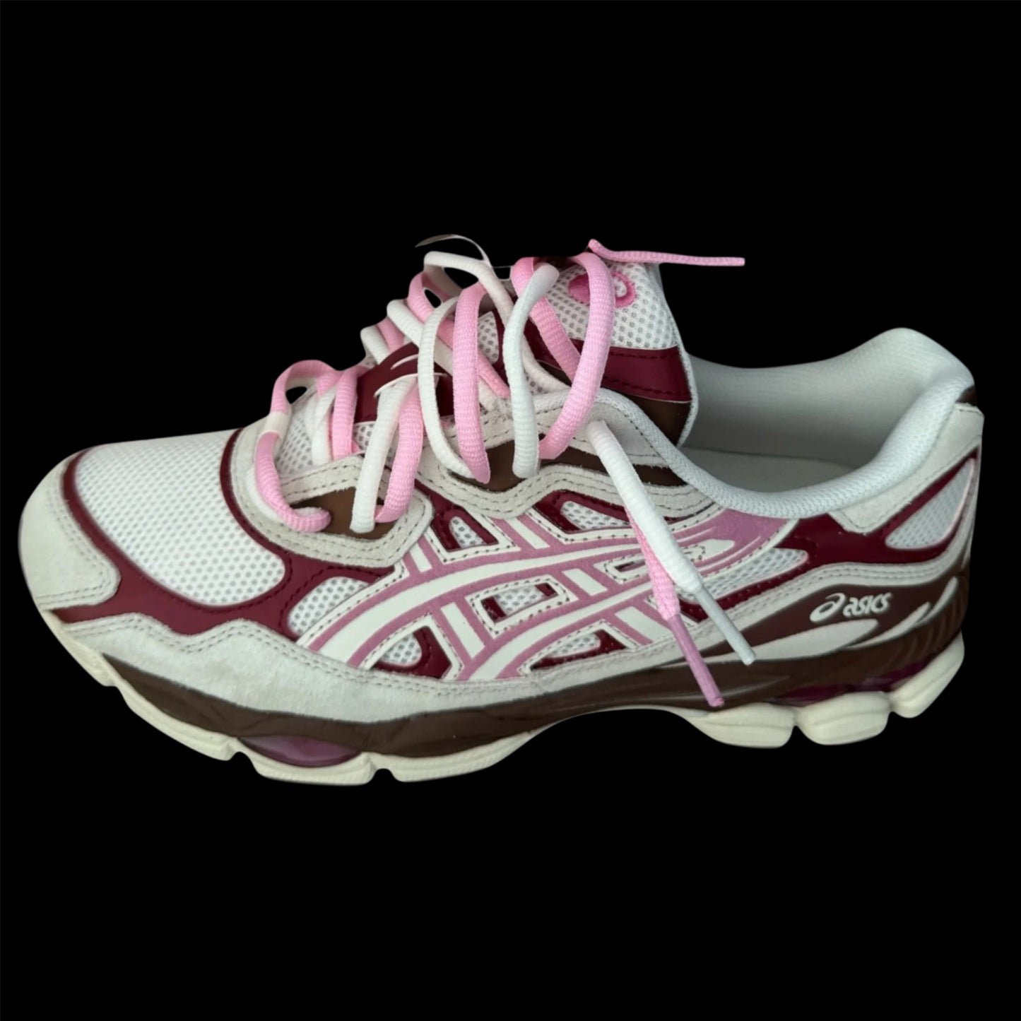 DOUBLE LACED Asics GEL NYC cream pink
