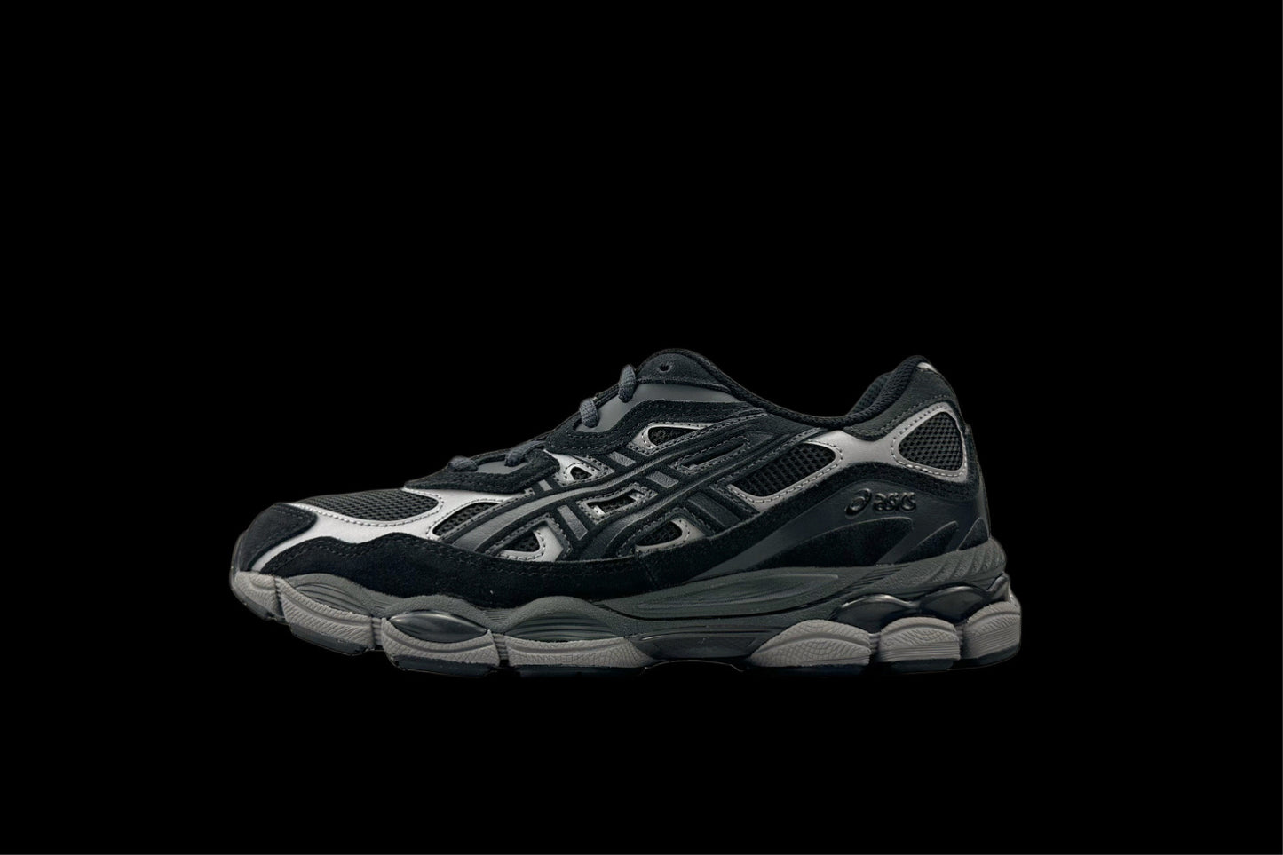 DOUBLE LACED Asics GEL NYC graphite grey