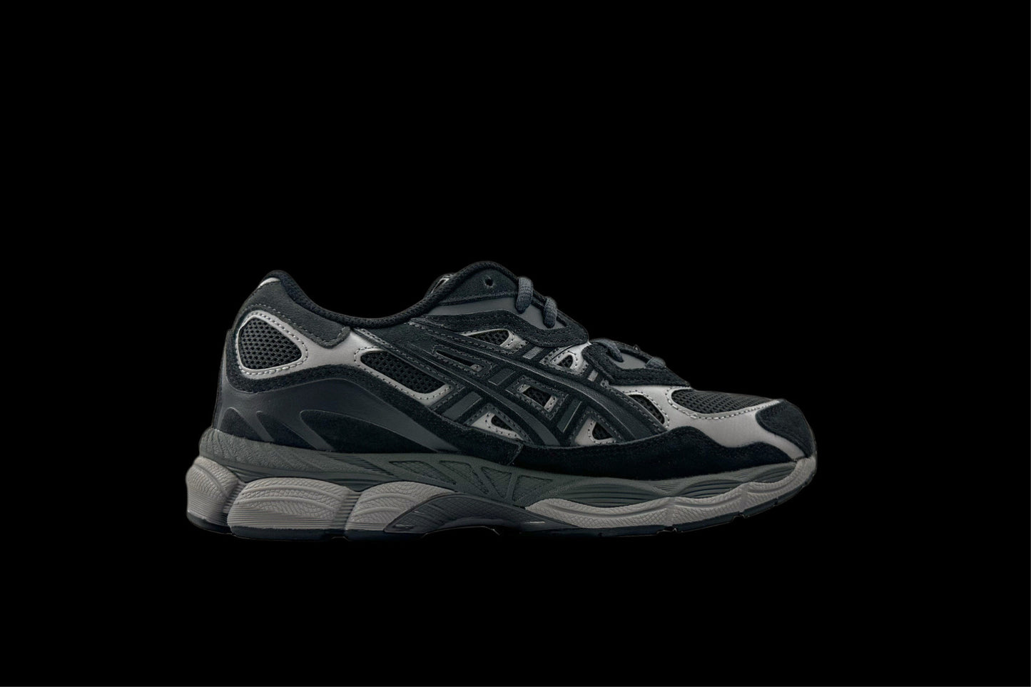 DOUBLE LACED Asics GEL NYC graphite grey
