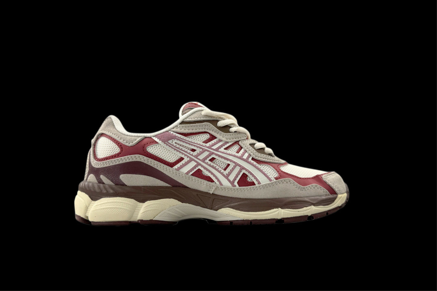 DOUBLE LACED Asics GEL NYC cream pink