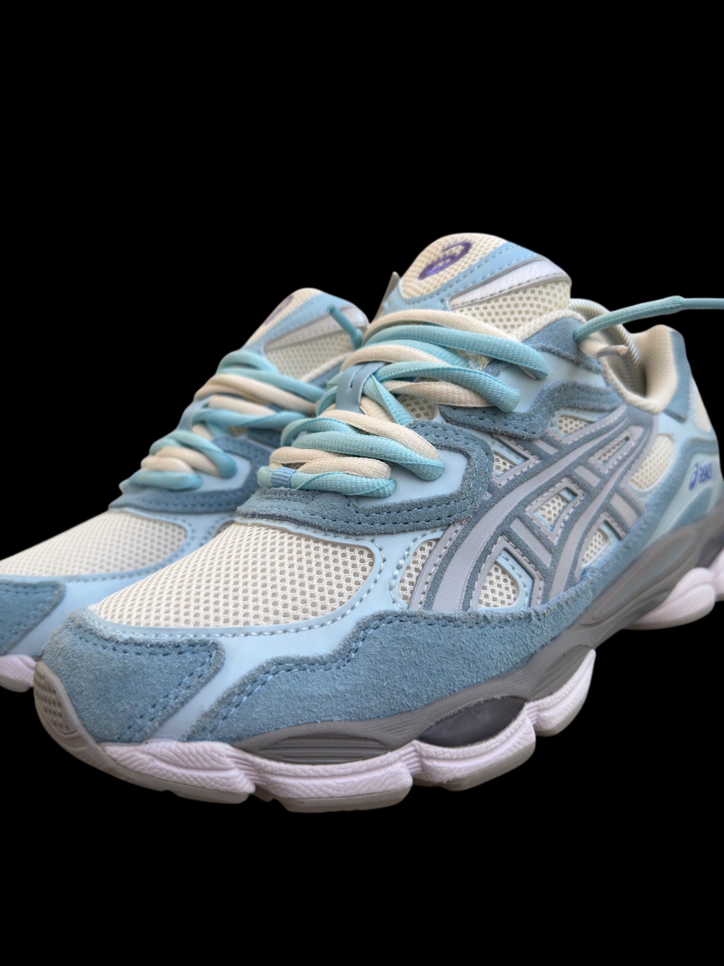 DOUBLE LACED Asics GEL NYC arctic sky