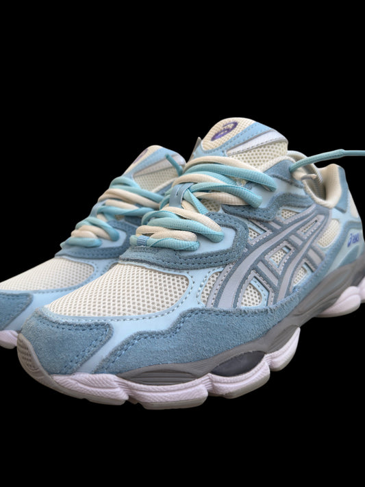 DOUBLE LACED Asics GEL NYC arctic sky