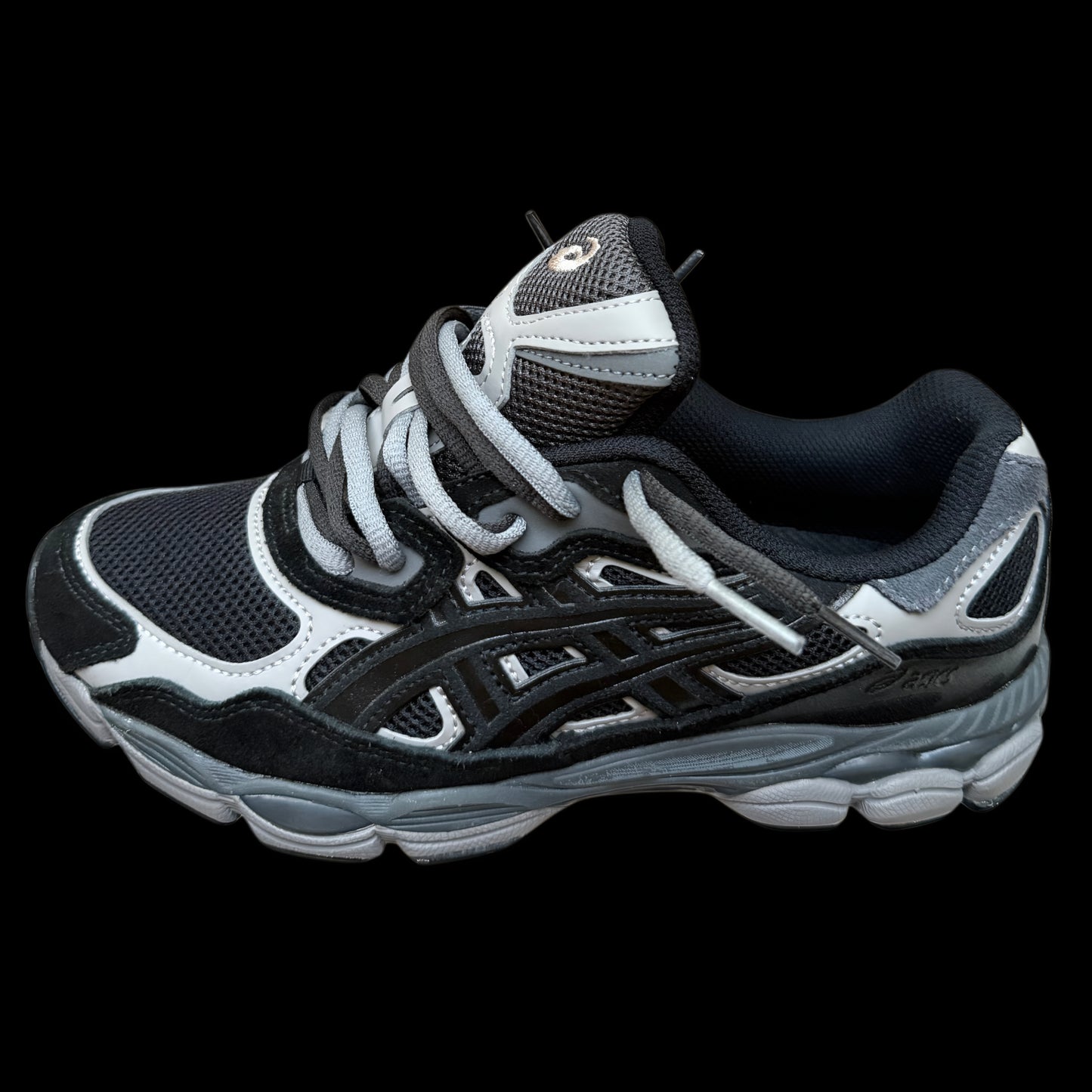 DOUBLE LACED Asics GEL NYC graphite grey